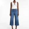 Tsvera High Rise Wide Fit – Jeans cropped