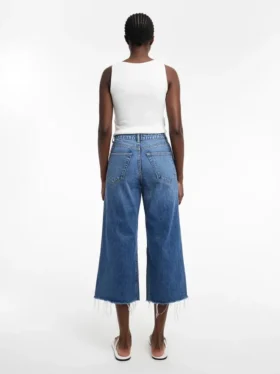 Tsvera High Rise Wide Fit – Jeans cropped