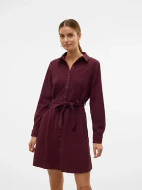 Vestito corto in velluto a coste Vmvilja