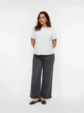Vmcmira Jeans a vita media e vestibilità ampia – Modello cropped