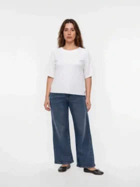 Vmcmira Jeans a vita media e vestibilità ampia – Modello cropped