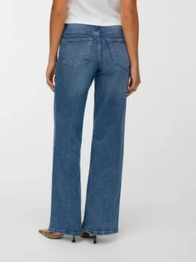Vmmira Mid Rise Wide Fit – Cropped Jeans