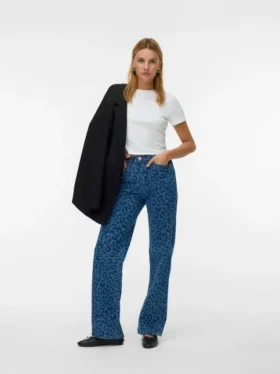 Vmtessa High Rise Wide Fit – Jeans cropped