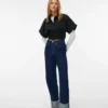 Vmtessa High Rise Wide Fit – Jeans cropped