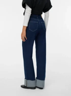 Vmtessa High Rise Wide Fit – Jeans cropped